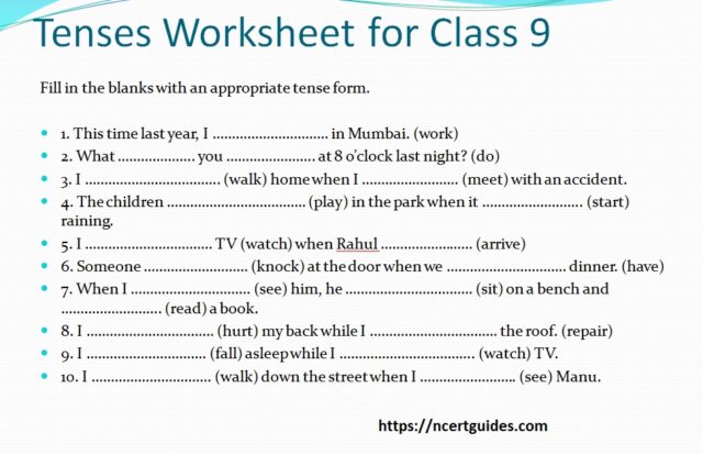 tenses-exercise-for-class-9-ncert-guides-com